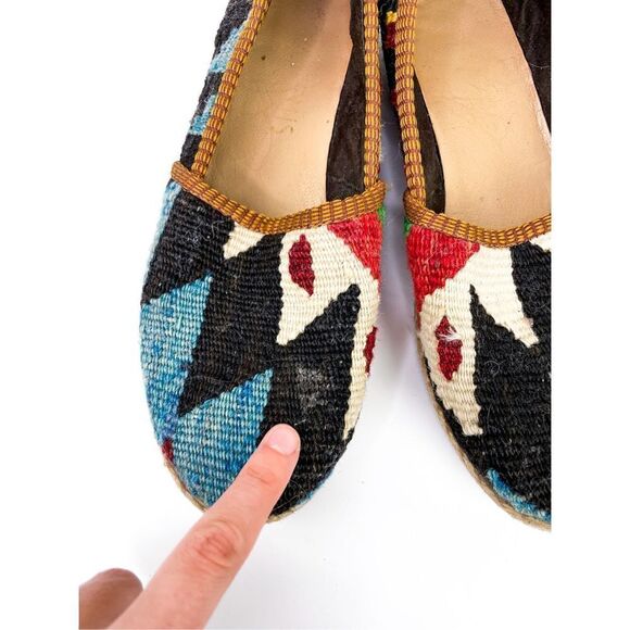 Artemis Design Co Women’s‎ Turkish Kilim Loafer One of a Kind! Size 38 or 7 - Picture 3 of 7